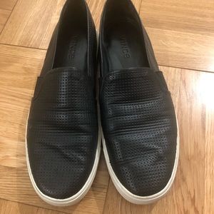 Vince Blair Slide Black with white sole size 9